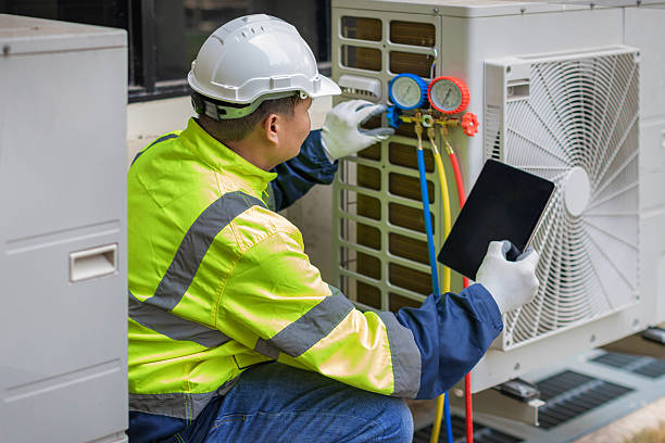 Professional Air Duct Cleaning technician working in Rock Glen, PA